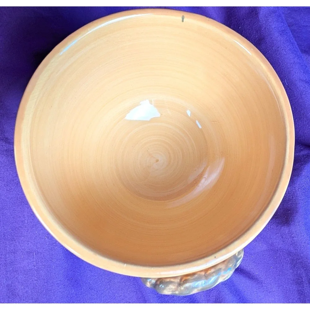 Gibson BISTRO ITALIA 2 Bowls Olive Branch Rope Handles Hand Painted 20oz